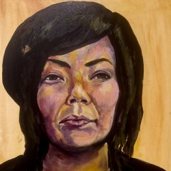 Oil Painting of Pepita Redhair.